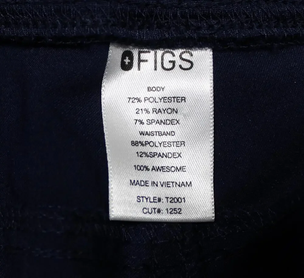 FIGS Technical Collection Cargo Pants Mens XL Blue Scrub Elastic Waist